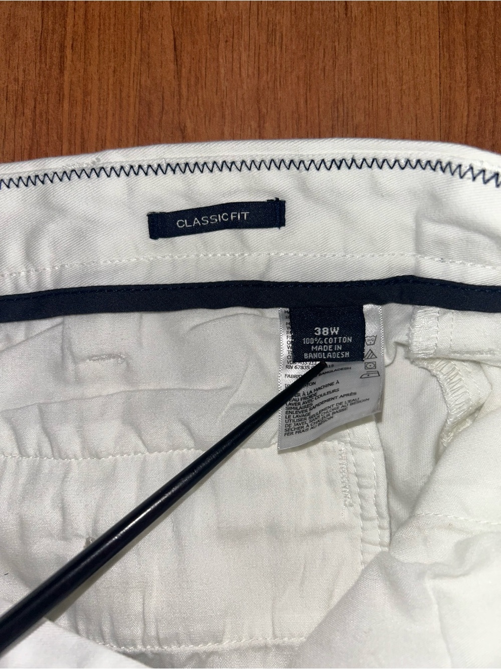 Nautica 100% Cotton White Shorts Men’s Size 38 - Picture 3 of 5